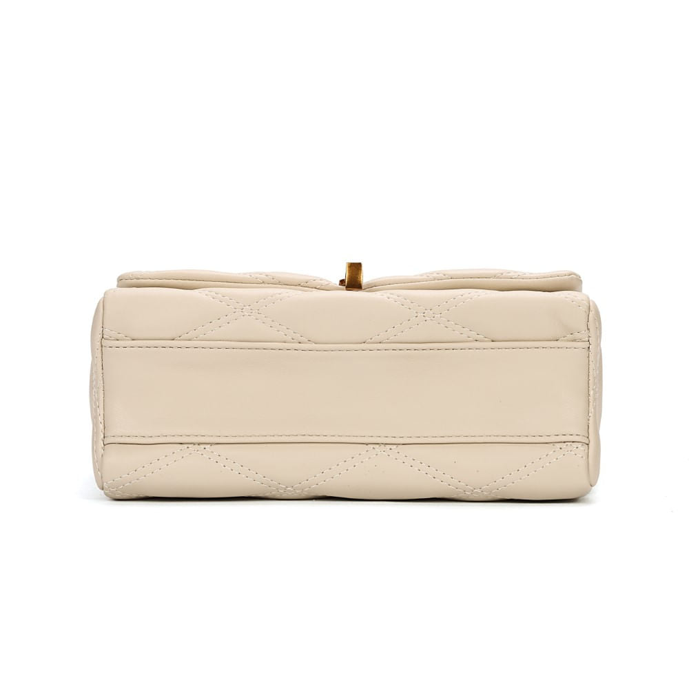 Bolsa Transversal Santa Lolla Off White Matelassê