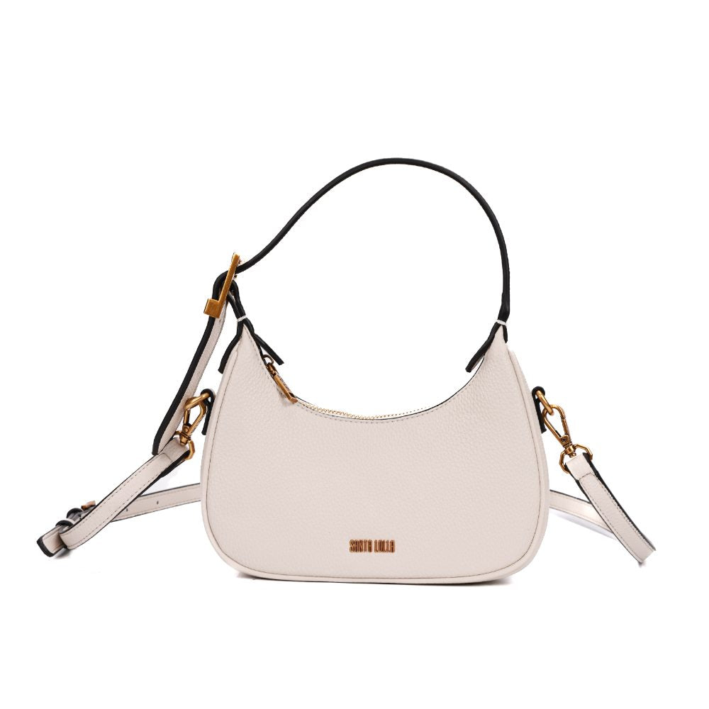 Bolsa Transversal Santa Lolla Off White Meia-Lua