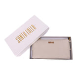 Bolsa Transversal Santa Lolla Off White Textura Granulada