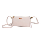 Bolsa Transversal Santa Lolla Off White Textura Granulada