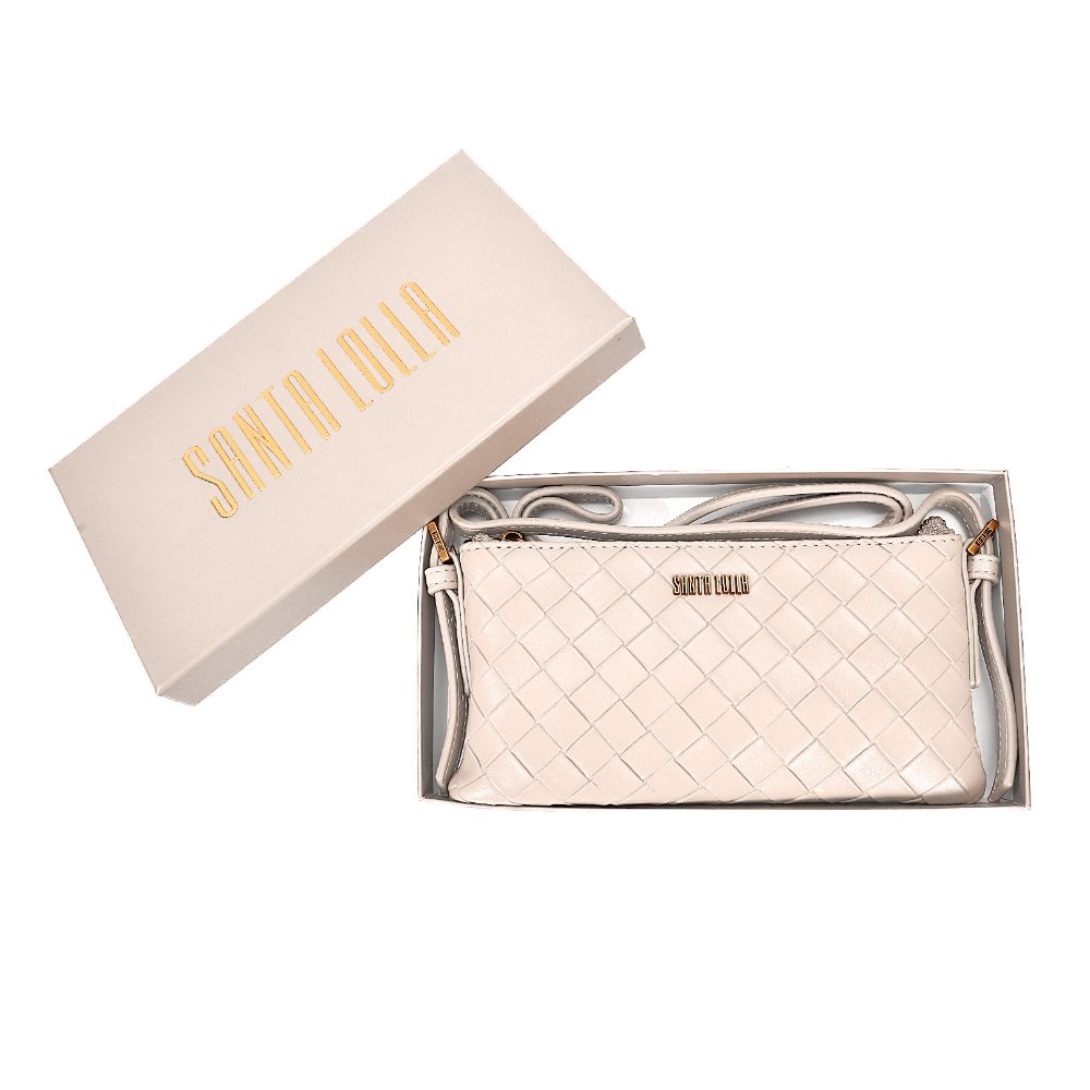 Bolsa Transversal Santa Lolla Off White Tresse