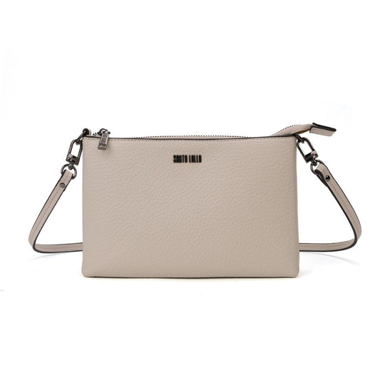 Bolsa Transversal Santa Lolla Off White Zíper