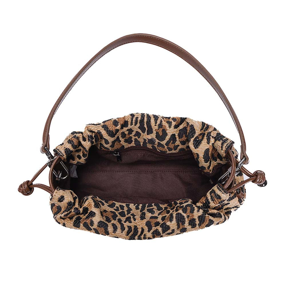 Bolsa Transversal Santa Lolla Onça Tecido Tramado