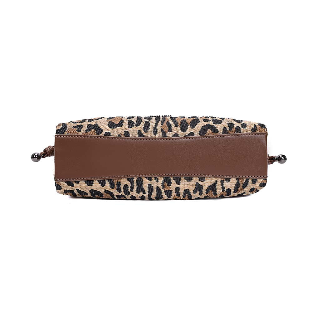 Bolsa Transversal Santa Lolla Onça Tecido Tramado