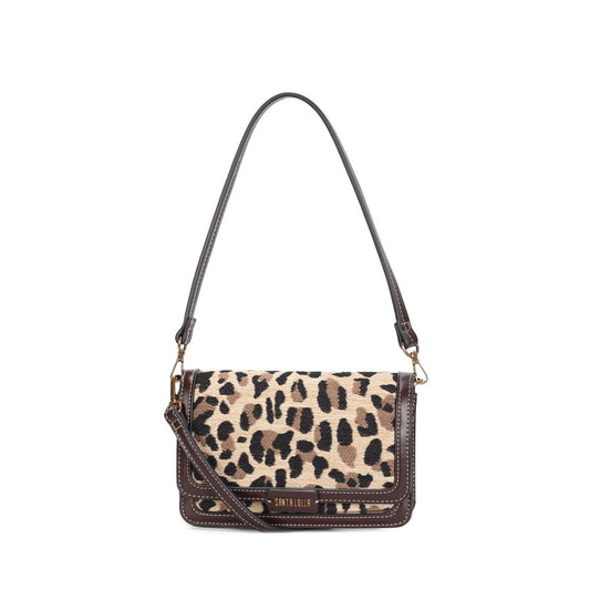 Bolsa Transversal Santa Lolla Onça Tramada Pequena