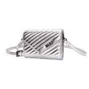 Bolsa Transversal Santa Lolla Prata Matelassê