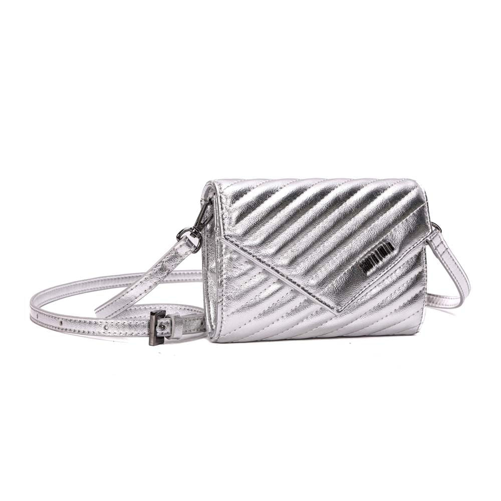 Bolsa Transversal Santa Lolla Prata Matelassê