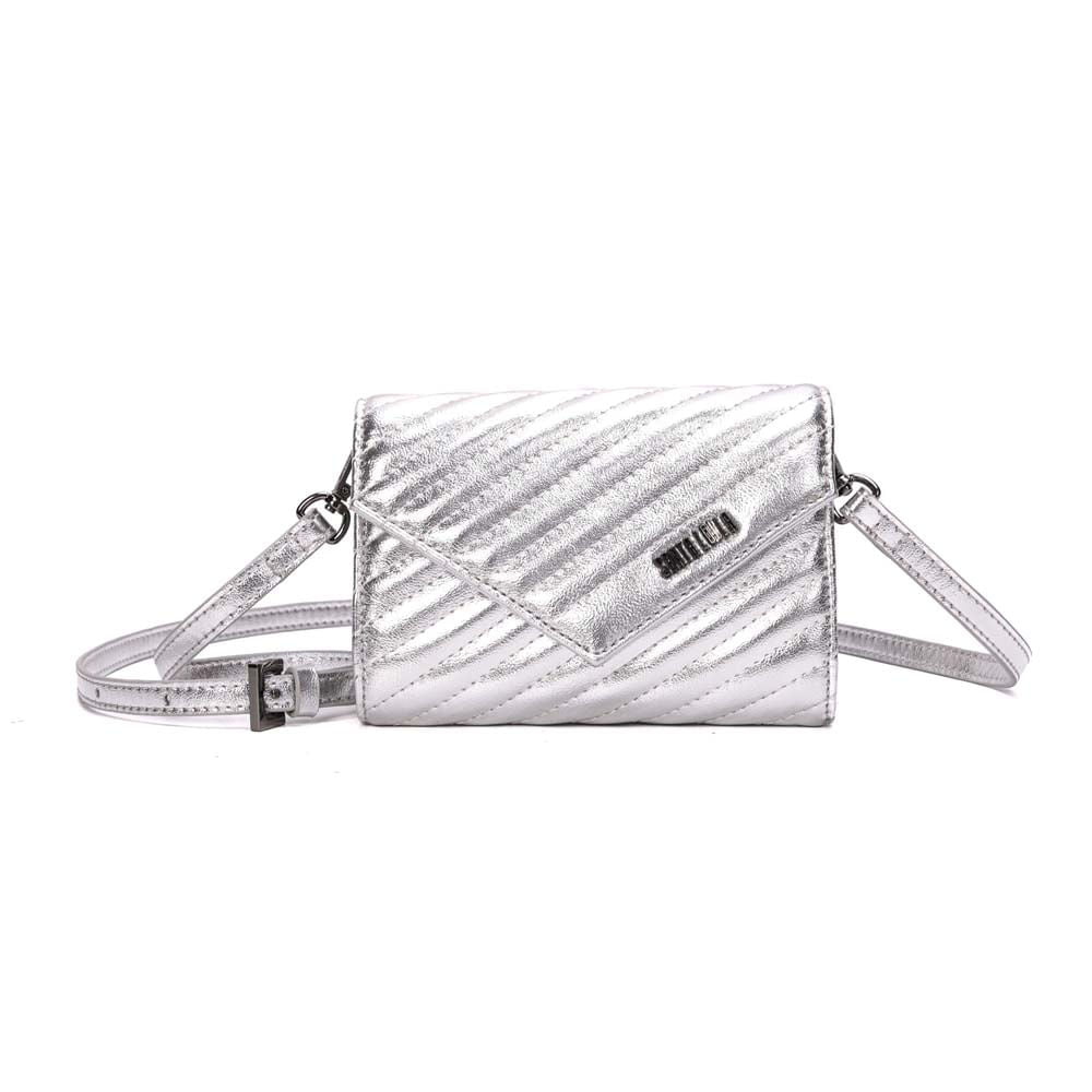 Bolsa Transversal Santa Lolla Prata Matelassê