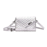 Bolsa Transversal Santa Lolla Prata Matelassê