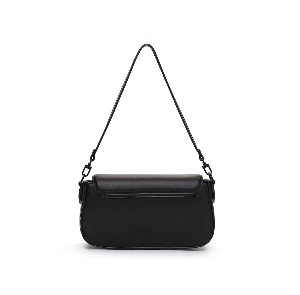 Bolsa Transversal Santa Lolla Preta Aba Estruturada