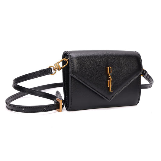 Bolsa Transversal Santa Lolla Preta Aba Triangular