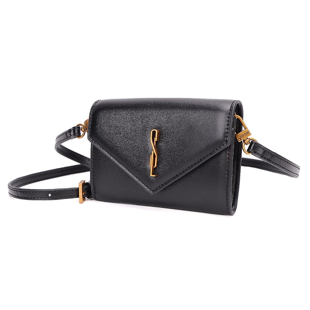 Bolsa Transversal Santa Lolla Preta Aba Triangular