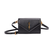 Bolsa Transversal Santa Lolla Preta Aba Triangular
