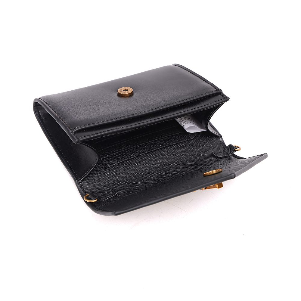 Bolsa Transversal Santa Lolla Preta Aba Triangular