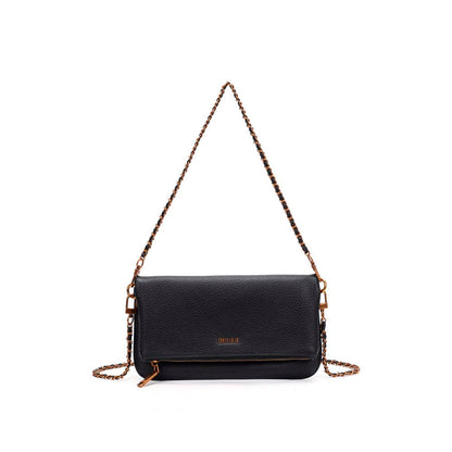 Bolsa Transversal Santa Lolla Preta Alça Corrente