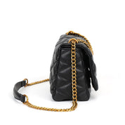 Bolsa Transversal Santa Lolla Preta Alça Corrente