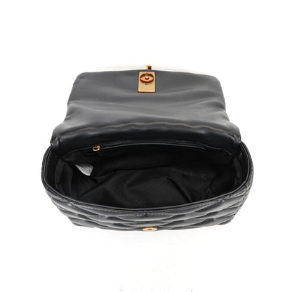 Bolsa Transversal Santa Lolla Preta Alça Corrente