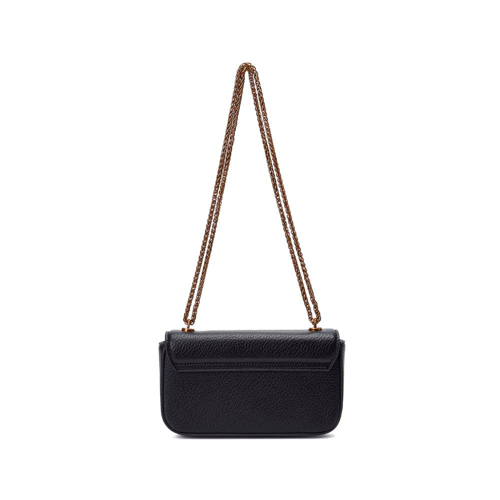 Bolsa Transversal Santa Lolla Preta Alça Corrente