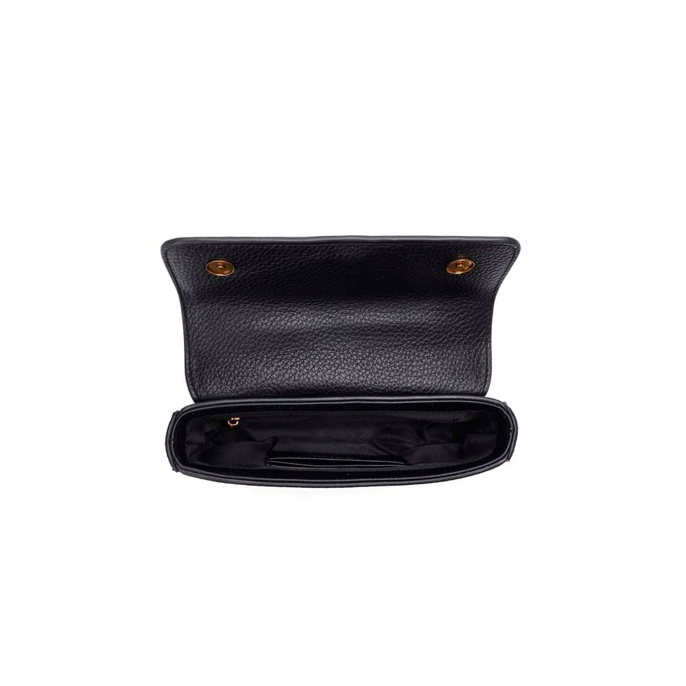 Bolsa Transversal Santa Lolla Preta Alça Corrente
