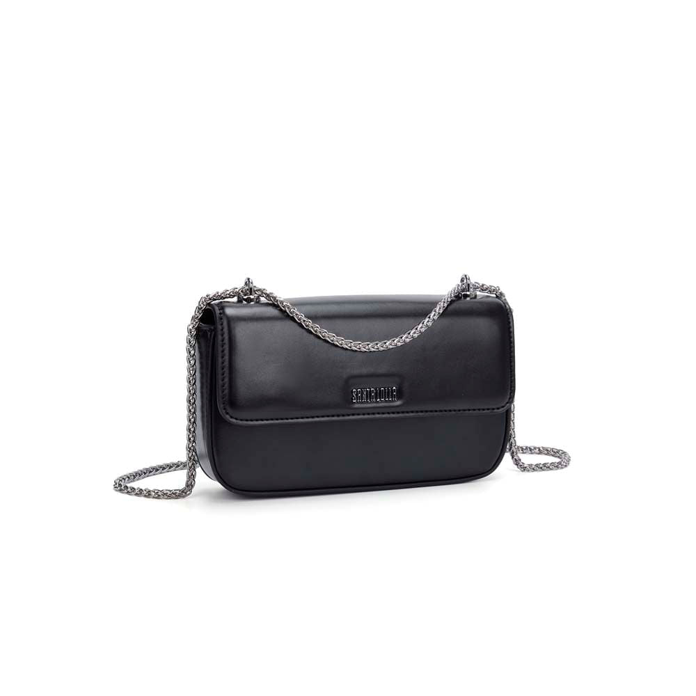 Bolsa Transversal Santa Lolla Preta Alça Corrente