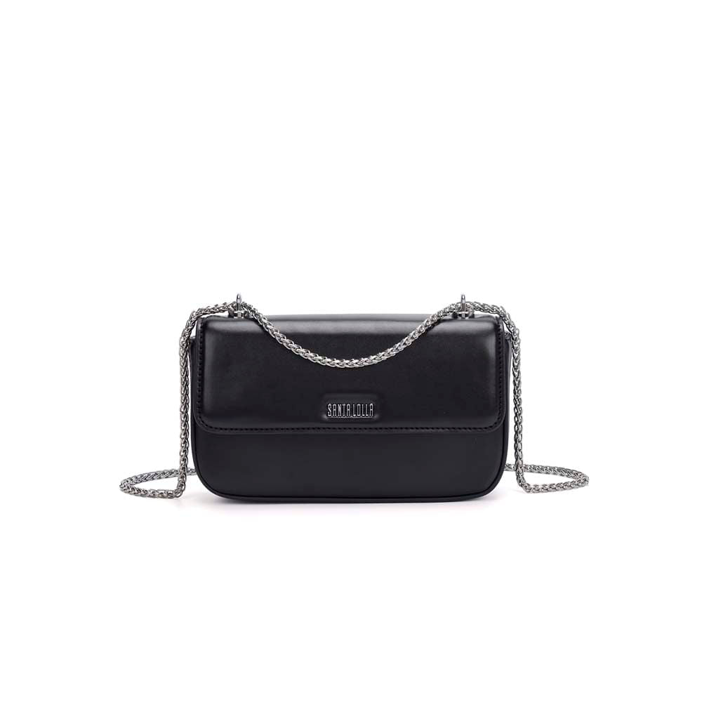 Bolsa Transversal Santa Lolla Preta Alça Corrente
