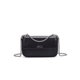 Bolsa Transversal Santa Lolla Preta Alça Corrente