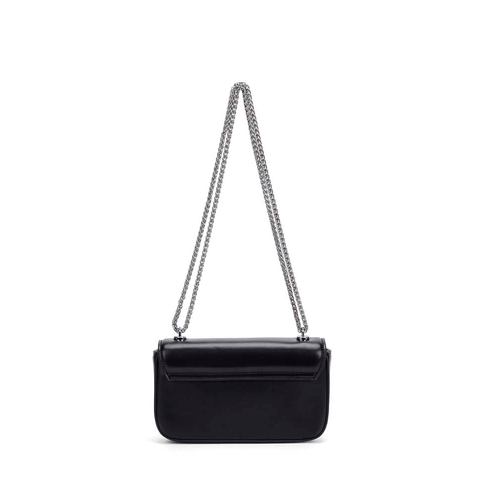 Bolsa Transversal Santa Lolla Preta Alça Corrente