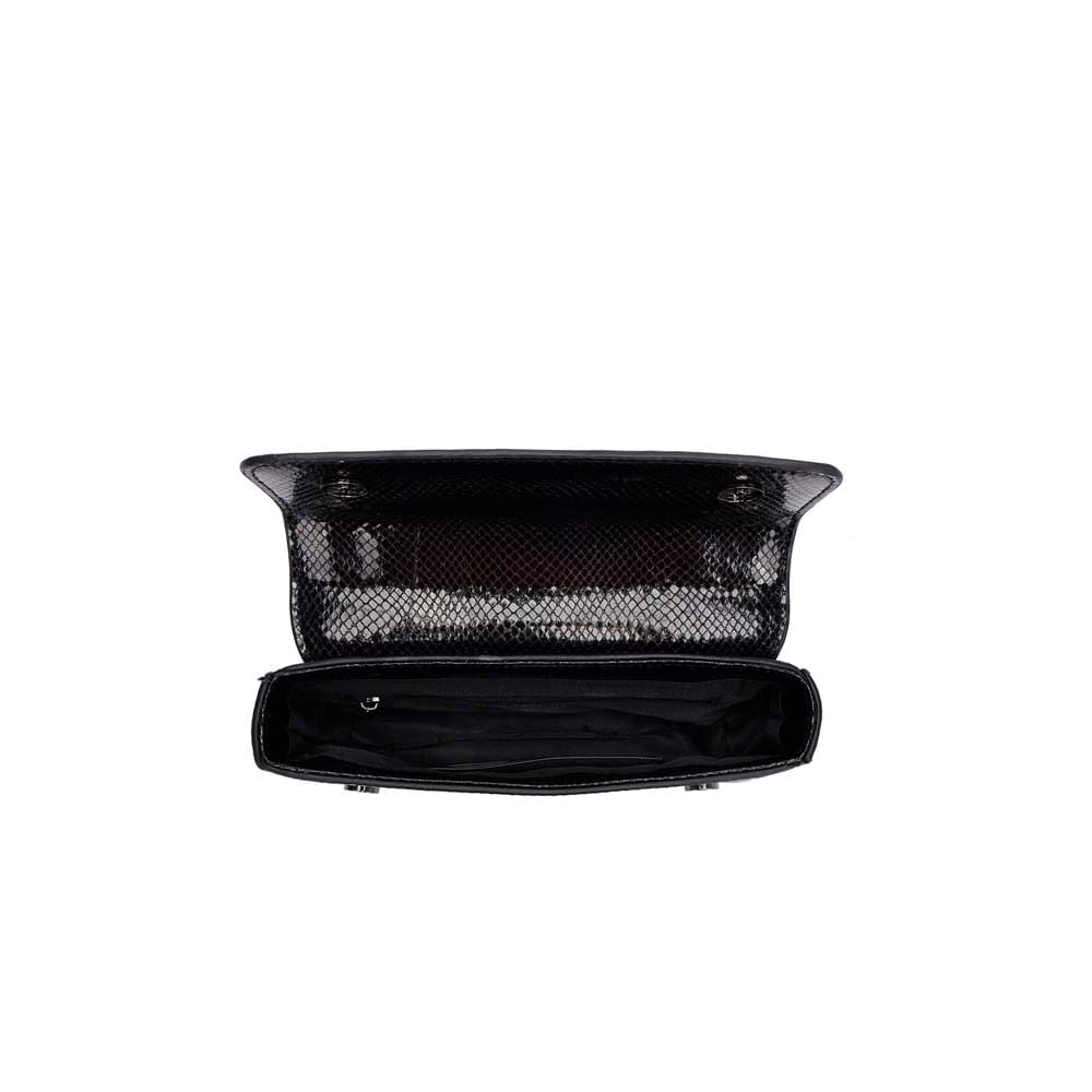 Bolsa Transversal Santa Lolla Preta Alça Corrente