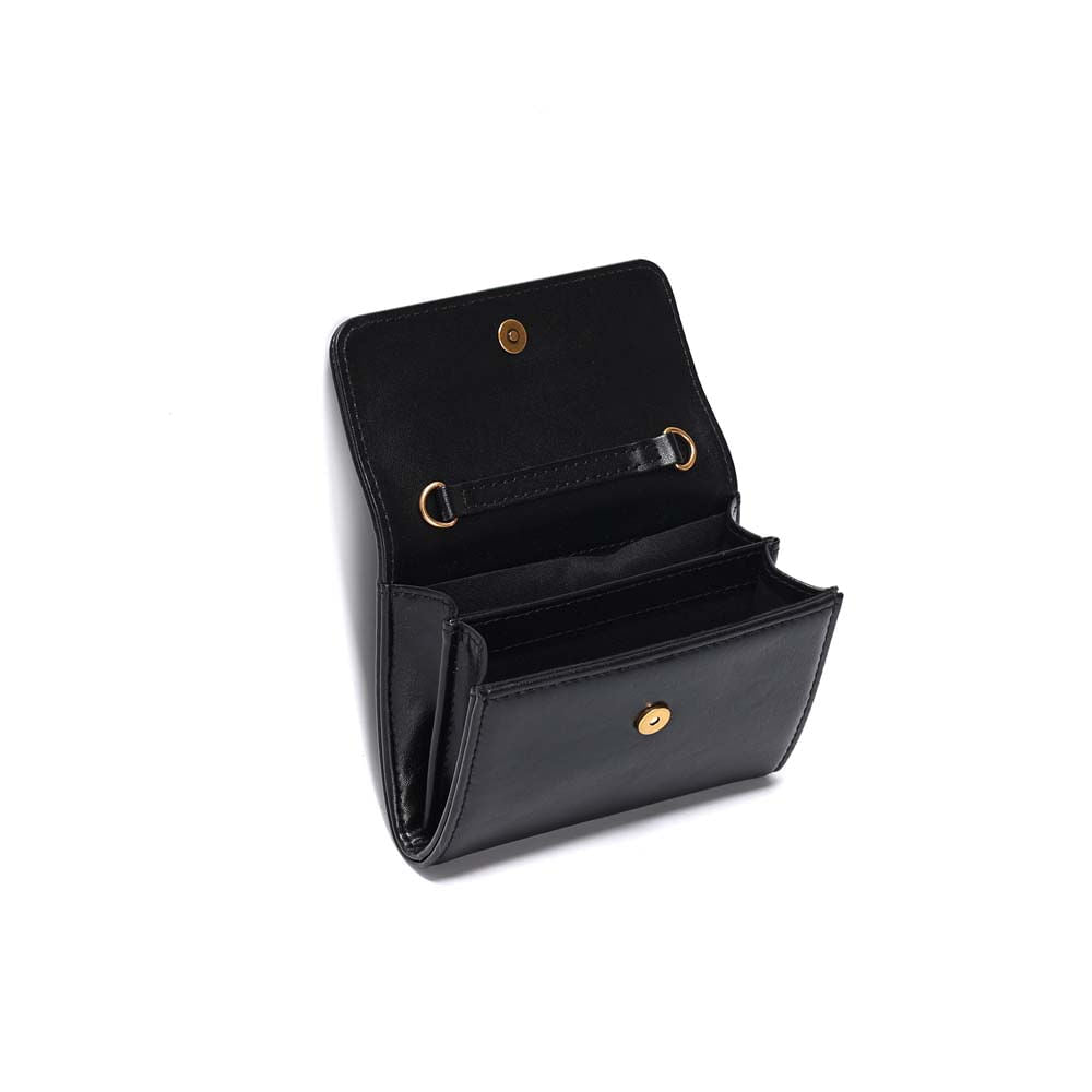 Bolsa Transversal Santa Lolla Preta Alça Corrente