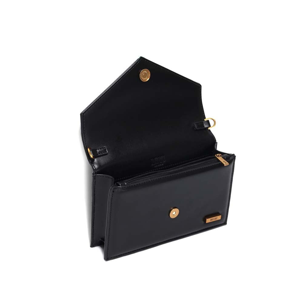 Bolsa Transversal Santa Lolla Preta Alça Corrente
