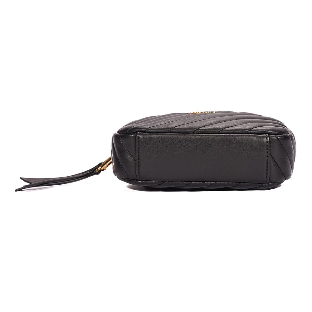 Bolsa Transversal Santa Lolla Preta Alça Correntes