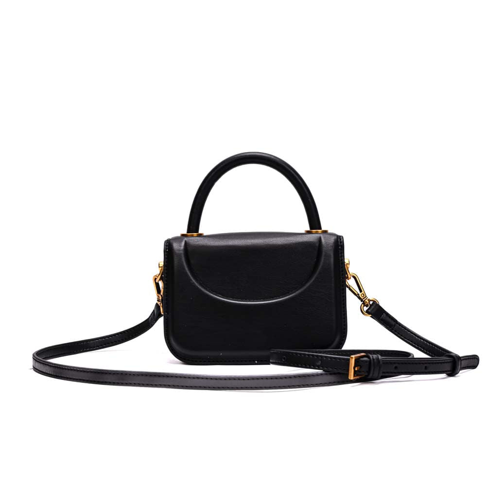 Bolsa Transversal Santa Lolla Preta Alça Dupla