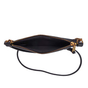 Bolsa Transversal Santa Lolla Preta Corrente Dourada