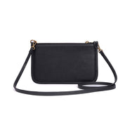 Bolsa Transversal Santa Lolla Preta Corrente Dourada