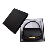 Bolsa Transversal Santa Lolla Preta Corrente Dourada