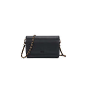 Bolsa Transversal Santa Lolla Preta Corrente Dourada