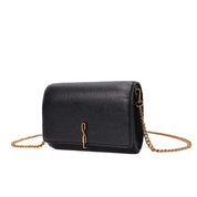 Bolsa Transversal Santa Lolla Preta Corrente Dourada