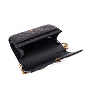 Bolsa Transversal Santa Lolla Preta Corrente Dourada