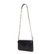 Bolsa Transversal Santa Lolla Preta Corrente Dourada