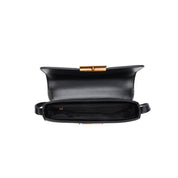 Bolsa Transversal Santa Lolla Preta Fecho Metalizado
