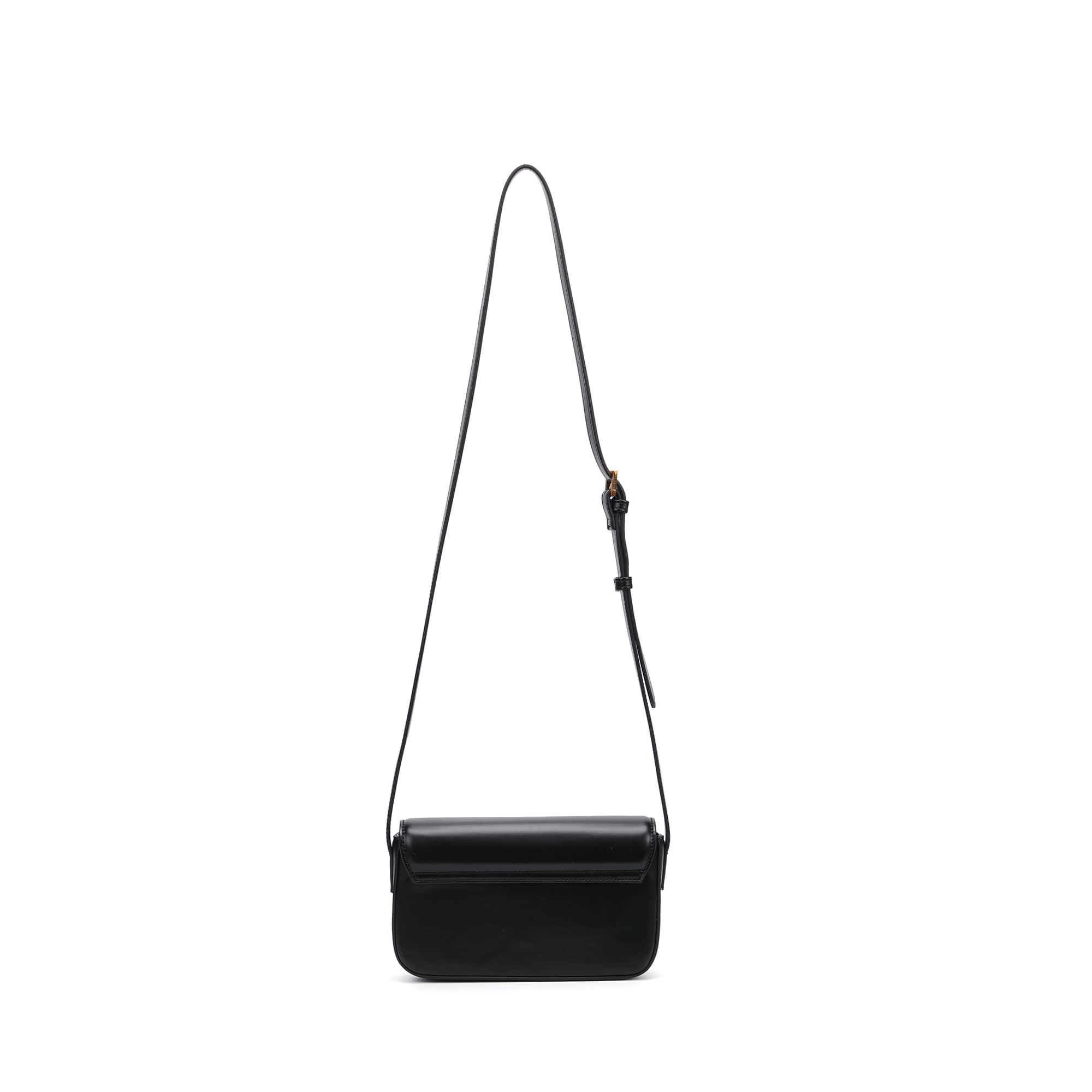 Bolsa Transversal Santa Lolla Preta Fecho Metalizado