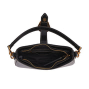 Bolsa Transversal Santa Lolla Preta Ferragem Dourada
