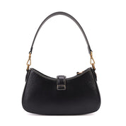 Bolsa Transversal Santa Lolla Preta Ferragem Dourada