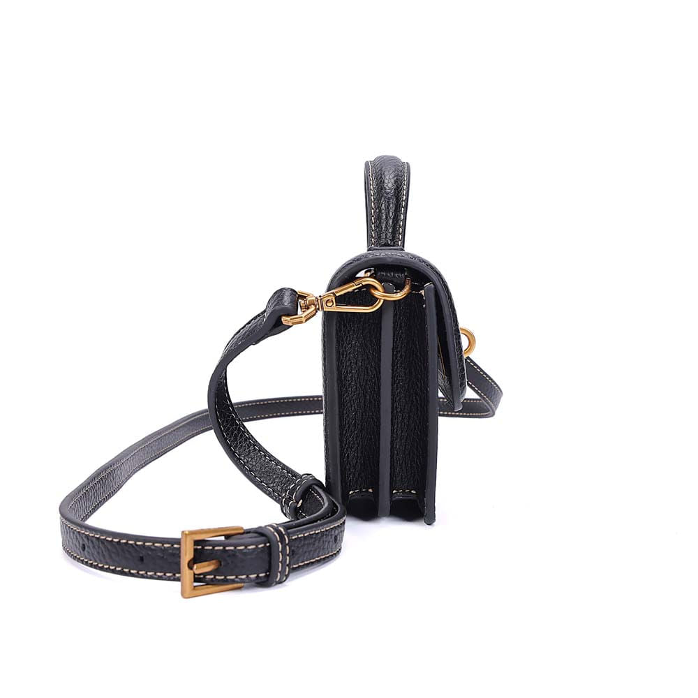 Bolsa Transversal Santa Lolla Preta Floater Fecho Giro