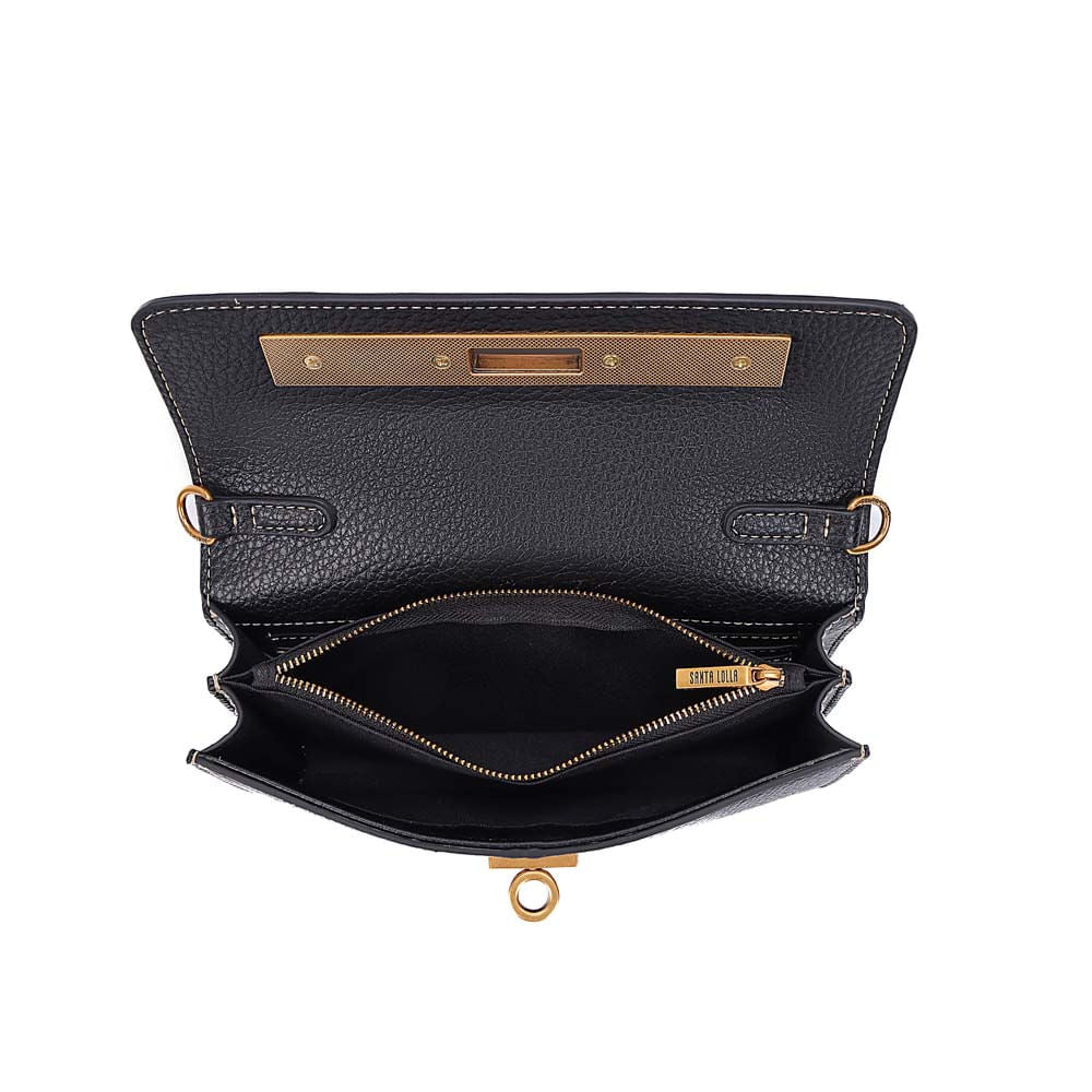 Bolsa Transversal Santa Lolla Preta Floater Fecho Giro