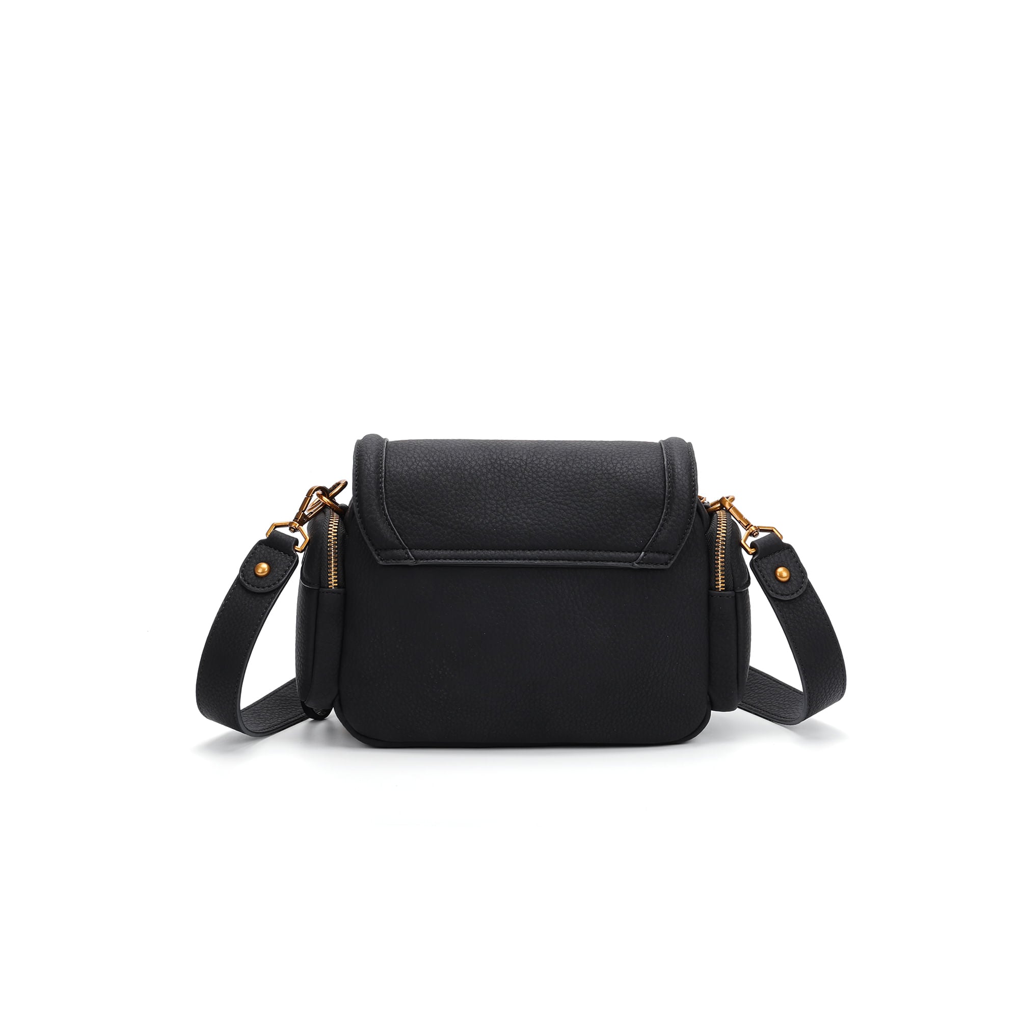 Bolsa Transversal Santa Lolla Preta Floater Zíper