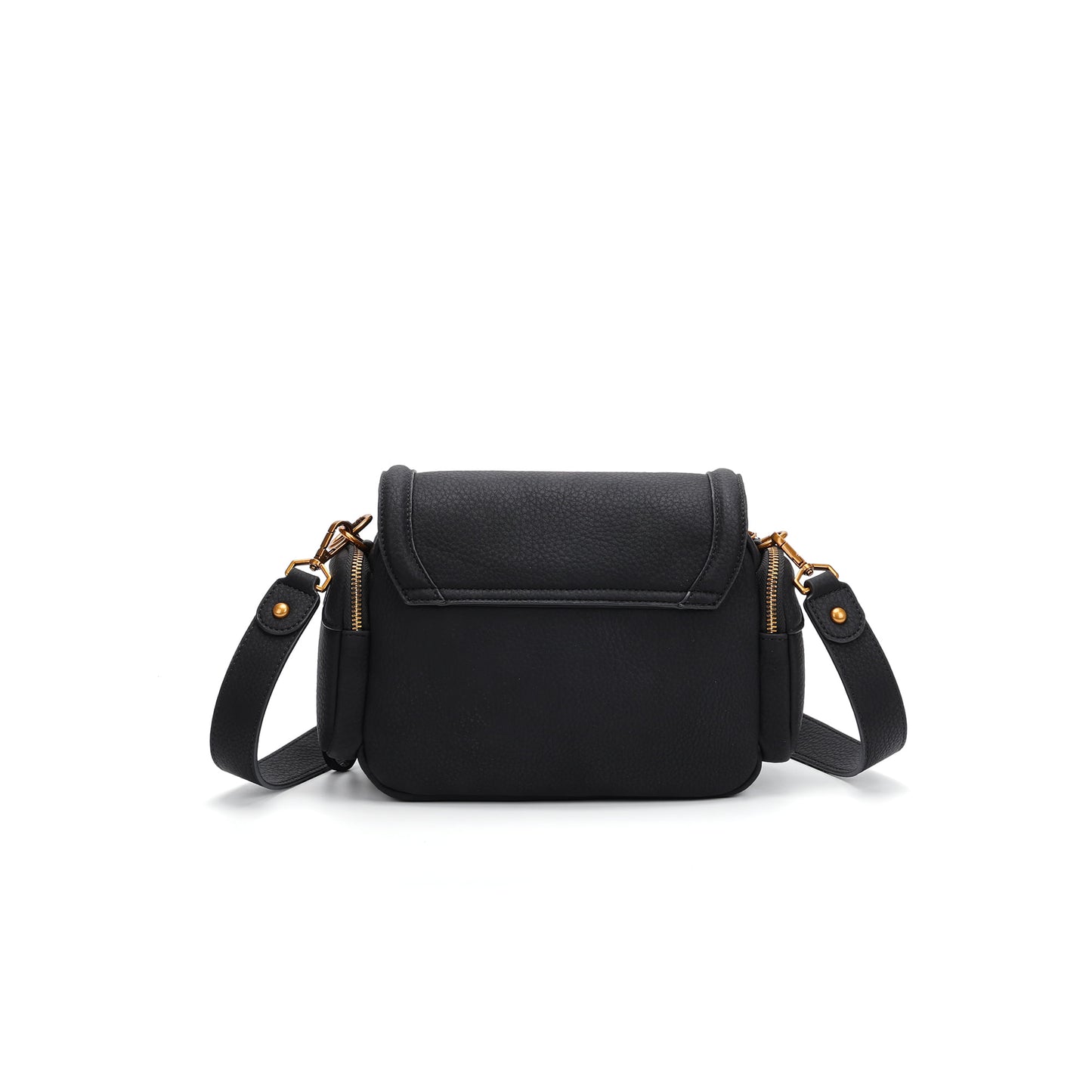 Bolsa Transversal Santa Lolla Preta Floater Zíper