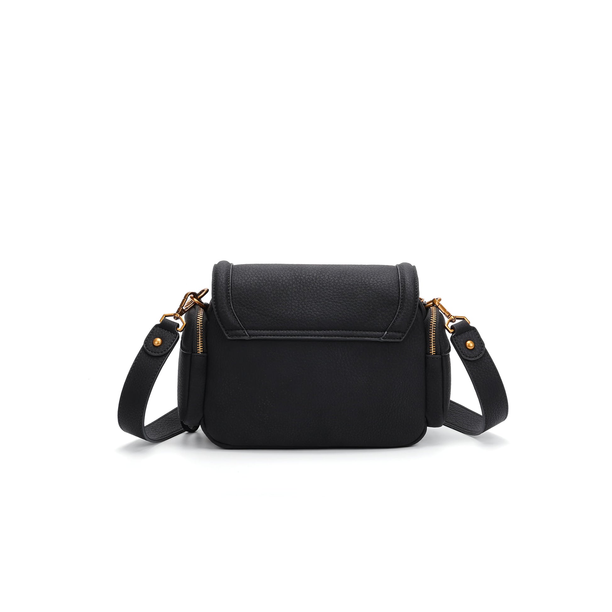 Bolsa Transversal Santa Lolla Preta Floater Zíper