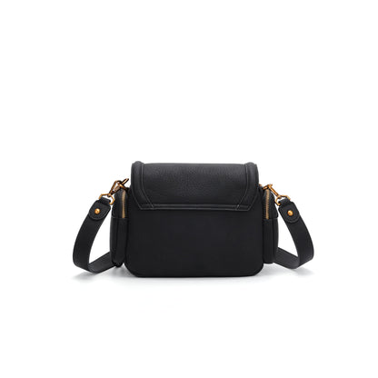 Bolsa Transversal Santa Lolla Preta Floater Zíper