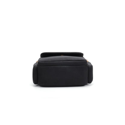 Bolsa Transversal Santa Lolla Preta Floater Zíper